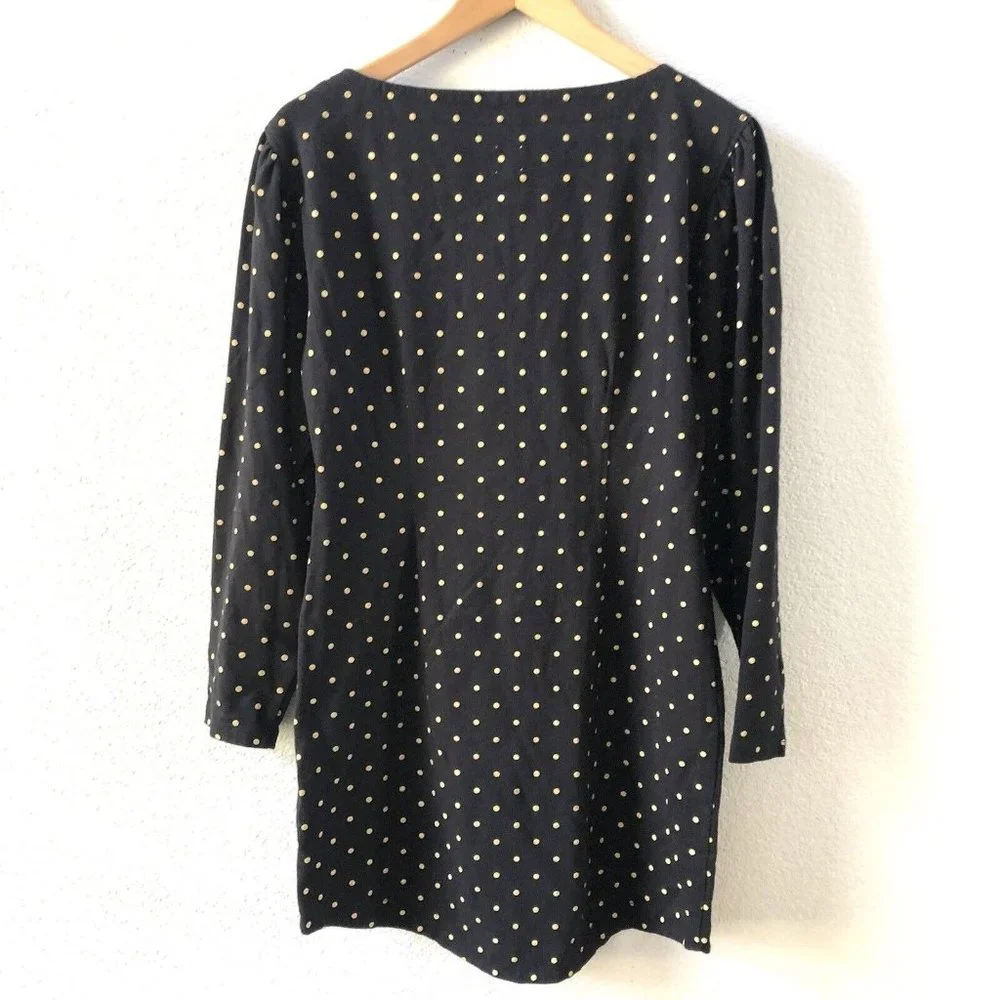 LA VIE REBECCA TAYLOR ESTELLE DOT JERSEY DRESS Size Medium - Picture 10 of 10